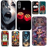 For Motorola Moto E6S E6i Case Phone Cover Protective Soft Silicone Black Tpu Case Shatterproof phon
