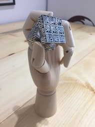 925純銀【廣東話】扭計骰 (3x3x3cm)