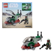 LEGO 75344 Star Wars Boba Fetts Starship Microfighter Building Toy Vehicle with Adjustable Wings and