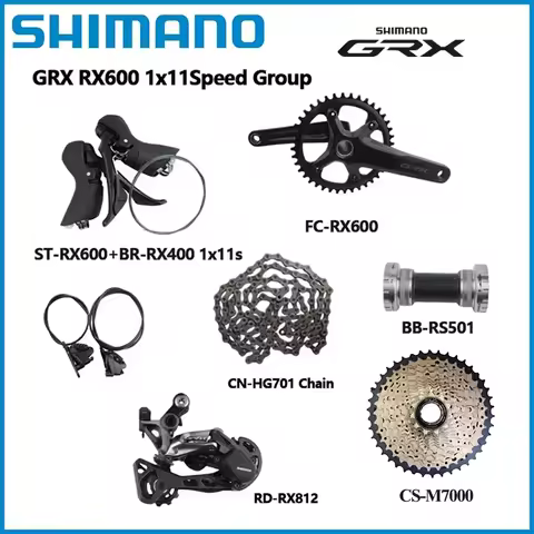SHIMANO GRX RX600 1x11s Road Bike Groupset 170MM/172.5MM 40T RD RX812 Brake RX400 HG701 Chain M7000 