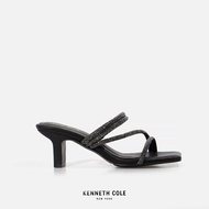 KENNETH COLE รองเท้าส้นสูงผู้หญิง รุ่น Ava Flare Jewel สีดำ ( HEL - RS91014LE-001 )