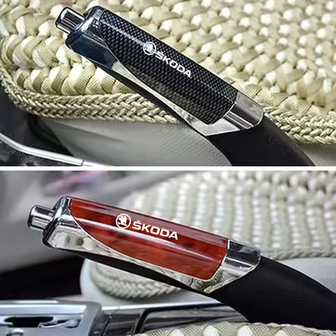 Car Hand Brake Cover Handbrake Grips Protection Cover For Skoda Fabia 1 Octavia A7 RS Superb Rapid Y