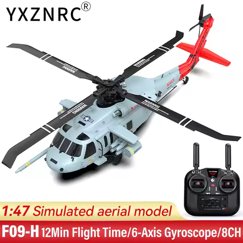 YXZNRC F09-H RC Helicopter 1:47 SH60 2.4G 6-Axis Gyroscope 8CH GPS Brushless Motor