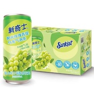 山姆會員商店正品 新奇士陽光玫瑰青提烏龍氣泡茶265mLX24瓶 飲品