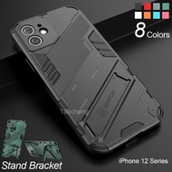 iPhone 12 Pro Max Mini iPhone12 12Pro 12ProMax 12Mini Phone Case Hard Fashion Armor Shockproof Casing Soft Stand Holder Bracket Back Cover
