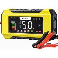 NEXPEAK NC215 15-Amp Battery Charger, Trickle Charger Car Battery Charger 12V 24V LiFePO4 Lead Acid 