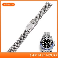 For Rolex GMT Master II 20mm Silver 316L Steel Replacement Wrist Watch Band Strap Bracelet Jubilee w