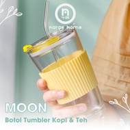 [NARAE]MOON Office Takeaway Cup Aesthetic Clear Water Bottle Cup Tumbler Bottle Minimalist Coffee Drink Starbucks Aesthetic Transparent Water Drink