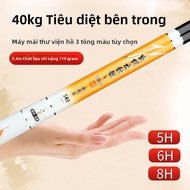 Ultra Hard Handheld Fishing Rod Dragon Pattern Carp Complete Fishing Gear Big Game Rod Carbon Fiber 