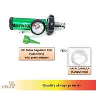 CELES - Pin Index Regulator R/H (Side Entry) for Medical Oxygen