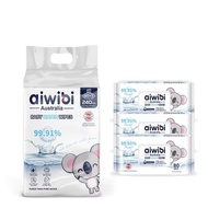 aiwibi Pure Water EDI Baby Wipes 80 Pumps Suitable For Sensitive Skin Odorless Thickened Version wet