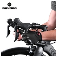 Rockbros Bicycle Gloves Gel Pad Gloves Half Finger Black
