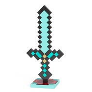 World Diamond Sword Pixel Colorful Diamond Sword Luminous Toy Merchandise Toy Model Boys Girls Birth
