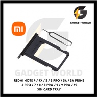 GADGET WORLD [ READY STOCK ] SIM Card Tray for  REDMI NOTE 4/4x/5/5 Pro/5A/5A Prime/6 Pro/7/8/8 Pro/