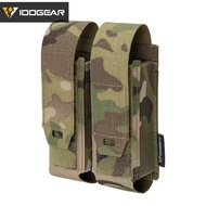 IDOGEAR Tactical Double 556 Mag Pouch Original US-Imported Fabric MOLLE Detachable Flip Cover Tactic