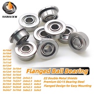 1PCS F6903ZZ 17x30x7mm Flange Ball Bearing Double Shielded ABEC-7 F608ZZ F623ZZ F682ZZ F685ZZ F693ZZ