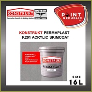 ☑ ❤ ℗ KONSTRUKT K-201 ACRYLIC SKIMCOAT - 16L (Pail/Tin)