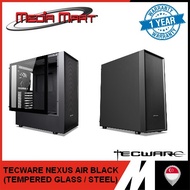TECWARE NEXUS AIR TG / STEEL BLACK CASING WITH 4X NON RGB 120MM FAN