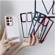 SAMSUNG S21 ULTRA S23 S23+ S23 PLUS S23 ULTRA S23 FE S24 ULTRA Casing Metal Frame Bumper Case Hybrid