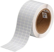 Brady THT-96-729-10 Label, Low-Profile Polyimide, 0.500" W x 0.275" H (12.700 mm W x 6.990 mm H), Wh
