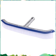 18 Inch Outdoor Pool Wall Brush Swimming Pool Cleaning Tool Aluminum Handle for Pond Spa  Pools Alga