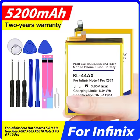 BL-49GX BL-44AX BL-44CX BL-58BX Battery For Infinix Zero Hot Smart X 5 8 9 11s Neo Play X687 X605 X5