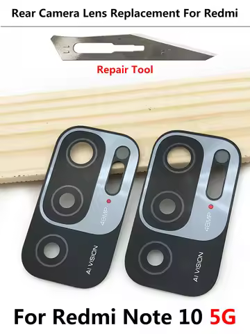 New Rear Back Camera Glass Lens For Xiaomi Redmi Note 10 5G / Note 10s / Note 10 Pro / Note 10 With 