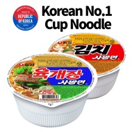 Korean Popular Instant Cup Ramen Nongshim Yukgaejang and Kimchi Cup Noodle 86g x 6ea
