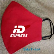 2-ply earloop cloth mask with ID EXPRESS Logo