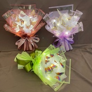 Butterfly bouquet led Butterfly bucket/ Birthday gift/ Graduation bouquet/