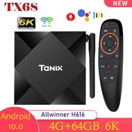 TX6S Smart TV Box 4G 32G 64G 2G 8G Allwinner H616 Android 10 2.4G/5G Wifi Support 4K 6K HD BT Media Player Set Top Box TVBOX