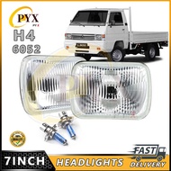 LY 7 Inch 1Pair 6052 Headlights For L200 L300 Jeepney Head Lights With H4 12V Super White Light Bul