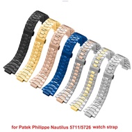 Watch strap for Patek Philippe Nautilus 5711/5726 fine steel watch strap male convex stainless steel