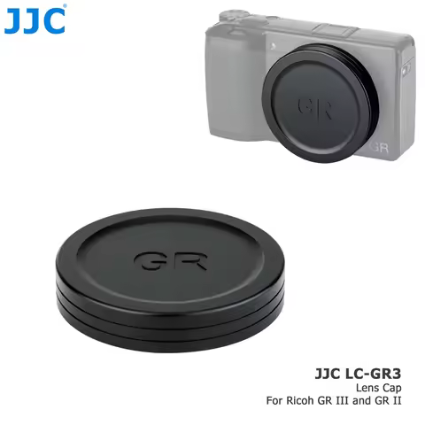 JJC Aluminium Alloy Metal Lens Cap for Ricoh GR IIIx GR III GR II GR3 Lens Cover Protector Inner Sof