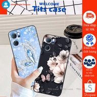 Oppo RENO 7 5G/ CAMERA PROTECTION case printed with swans, lucky flowers, STRANGE - DURABLE