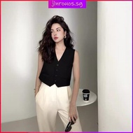 Vest Suit Waistcoat Sleeveless Top Ladies Sleeveless Ladies Sleeveless Top