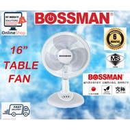 Bossman Table Fan 12"/16" Kipas Meja Kipas Table Fan Ground Fan12 inch &16Inch