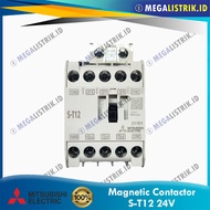 MITSUBISHI CONTACTOR S-T12 24V AC MAGNETIC CONTACTOR ST 12 ST12/ ST-12 24/ VOLT