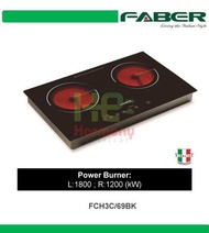 (Ready Stocks) FABER 3000W Built In Ceramic Cooker FCH 3C/69BK Dapur Seramik Elektrik 电磁炉