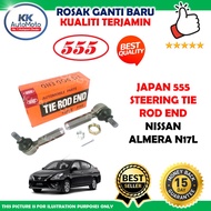 1 Pasang - Genuine Japan 555 Steering Tie Rod End - Nissan Almera N17L - SEN331