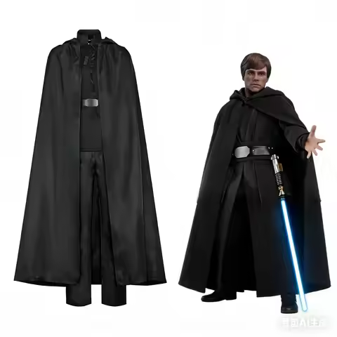 Carnival Party Outfits for Men Halloween Luke Skywalker Cosplay Costume Jedi Knight Top Pants and Cl