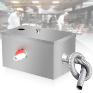 Viphome Stainless Steel Grease Trap Waste Water Oil Water Separator Commercial Grease Trap for Resta