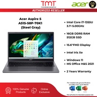 Acer Aspire 5 A515-58P-70K1 Laptop (Steel Gray) | i7-1355U | 16GB RAM 512GB SSD | 15.6''FHD | Intel 