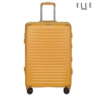 ELLE Travel Ripple Collection, กระเป๋าเดินทางขนาดกลาง 24"นิ้ว 100%โพลีคาร์บอเนต(PC) อะลูมิเนียมเฟรมล๊อคความปลอดภัยสูง พร้อมถุงผ้าคลุมกระเป๋า