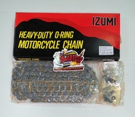 โซ่ 520-110ข้อ โอริง สีดำ(สีเหล็ก) IZUMI 520SDR(ใส่CBR250/CBR300)