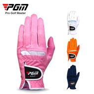 PGM Golf Gloves Women Super Fiber Cloth Gloves Lady Girls Golf Gloves