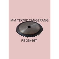 Sprocket RS 25 x 46 T Gear Chain Single Gear Z 46T RS25 -1 25Z46 25X46T 25-1 type B RS-25x46T