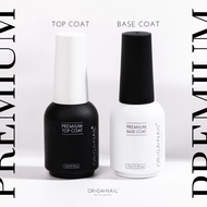 ORGANAIL Premium Top Coat/Base Coat 15ml. Organic Top/Base Shiny Long-Lasting Base