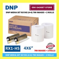 DNP Media Set RX1HS (4×6) 700 Images × 2 Rolls | Original DNP Media Set For DNP DS-RX1HS Dye Sub Pri