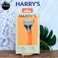 Harrys _ Manual Razor Handle and Blade Refills ชุดมีดโกน มีดโกนหนวด สำหรับผู้ชาย ใบมีด 5 ชั้น